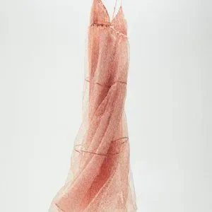 open lace back dress Organza Floral Dress  ZERAC